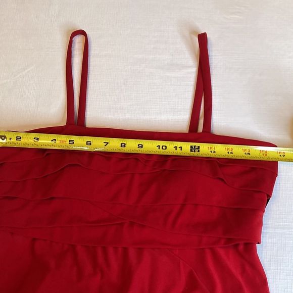 R&K Originals Dress Red Empire Waist Maxi Dress - Picture 9 of 10